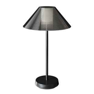 LED dimmable rechargeable table lamp 1.5W, 3000K, IP44, black