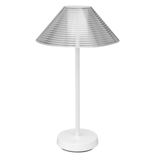 LED dimmable rechargeable table lamp 1.5W, 3000K, IP44, white