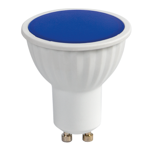 LED лампа луничка 5W, GU10, 220-240V AC, синя светлина