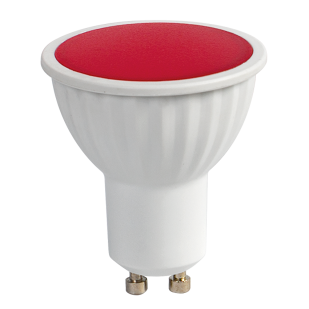 LED лампа луничка 5W, GU10, 220-240V AC, червена светлина