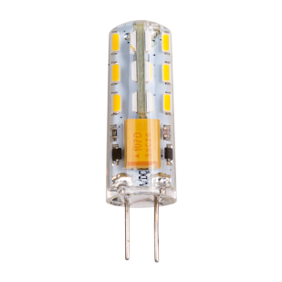 LED лампа 1W, G4, 4000K, 12V DC, неутрална светлина, SMD3014, 1 бр./блистер