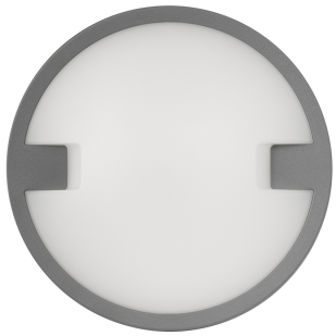 LED водоустойчива плафониера кръг, сива, 18W, 4000K, 220-240V AC, неутрална светлина, IP65