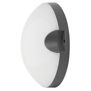 LED плафониера кръг, сива, 11W, 4000K, 220-240V AC, неутрална светлина, IP54