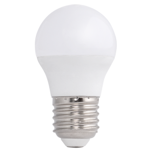 LED лампа топка 5W, E27, 3000K, 220-240V AC, топла светлина