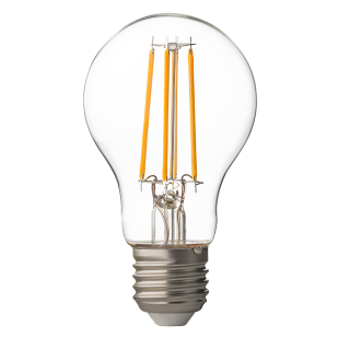 LED filament лампа крушка, димираща, 8W, E27, 2700K, 220-240V AC, топла светлина