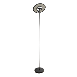 LED floor lamp CCT+RGB with remote control, dimmable, black, 40W+8W, IP20