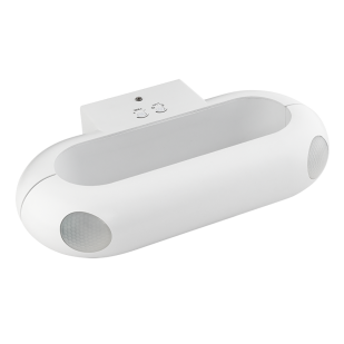 LED лампа с PIR сензор за движение, за стена, бяла, 18W, 4000K, 220-240V AC, IP65