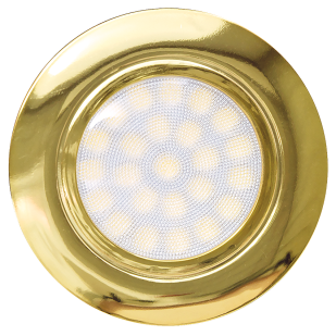 Мини LED луна за вграждане 4W, 4200K, 220-240V AC, IP44, злато