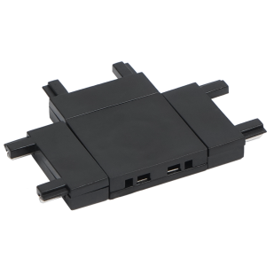 T-connector for slim rail for surface mounting