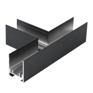 T-connector for deep rail for surface mounting