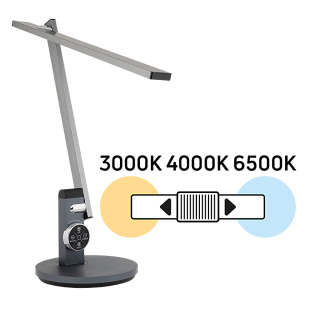 LED dimmable desk lamp 12W, 3000K/4000K/6500K, 220-240V AC
