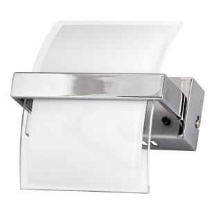 LED осветително тяло аплик за стена 5W, 2700K, хром, IP20