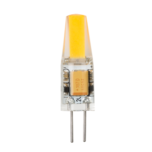 LED лампа 1.5W, G4, 3000K, 12 V DC, топла светлина, COB, 1 бр. / блистер