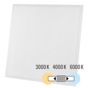 LED panel 600х600 mm, 40W, 3000K/4000K/6000K, 137 lm/W, 220V-240V AC, IP44