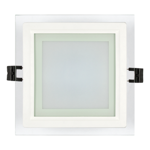 LED glass panel for building-in square, 6W, 4200K, 220V-240V AC, IP44