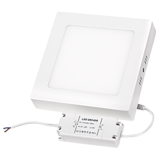 LED panel for surface mounting, square, 18W, 2700K, 220V-240V AC