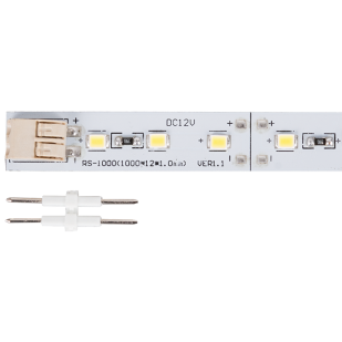 LED твърда лента 12W, 12V DC, 2700K, 72LEDs/m, SMD2835