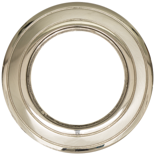 Ceiling downlight frame, round, satin nickel/nickel, fixed, IP20