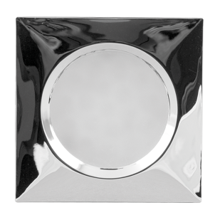 Мебелна LED луна за вграждане/открит монтаж, 1.5W, 4000K, 12V DC, хром