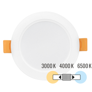 LED panel, building-in, round, water-resistant 5W, 3000K/4000K/6500K, 220-240V AC, IP54