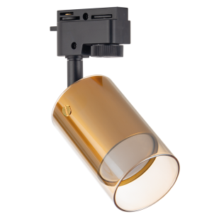 Тяло за релсов монтаж, стъклено, двупроводно, G9, 220-240V AC, IP20, черно