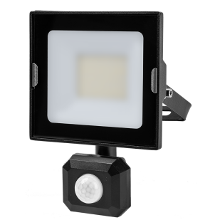 LED SLIM floodlight with PIR sensor 30W, 4000K, 220-240V AC, IP44