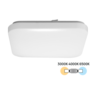 LED Slim CCT плафониера 12W, 3000K/4000K/6500K